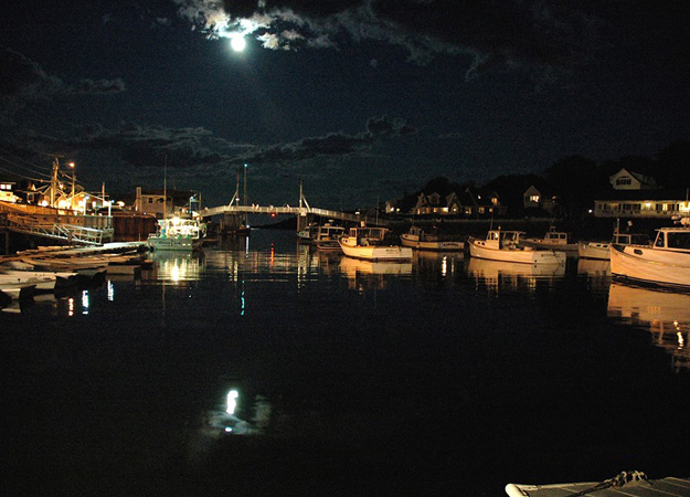 Moonlight On Perkins Cove ~ Ogunquit, Maine