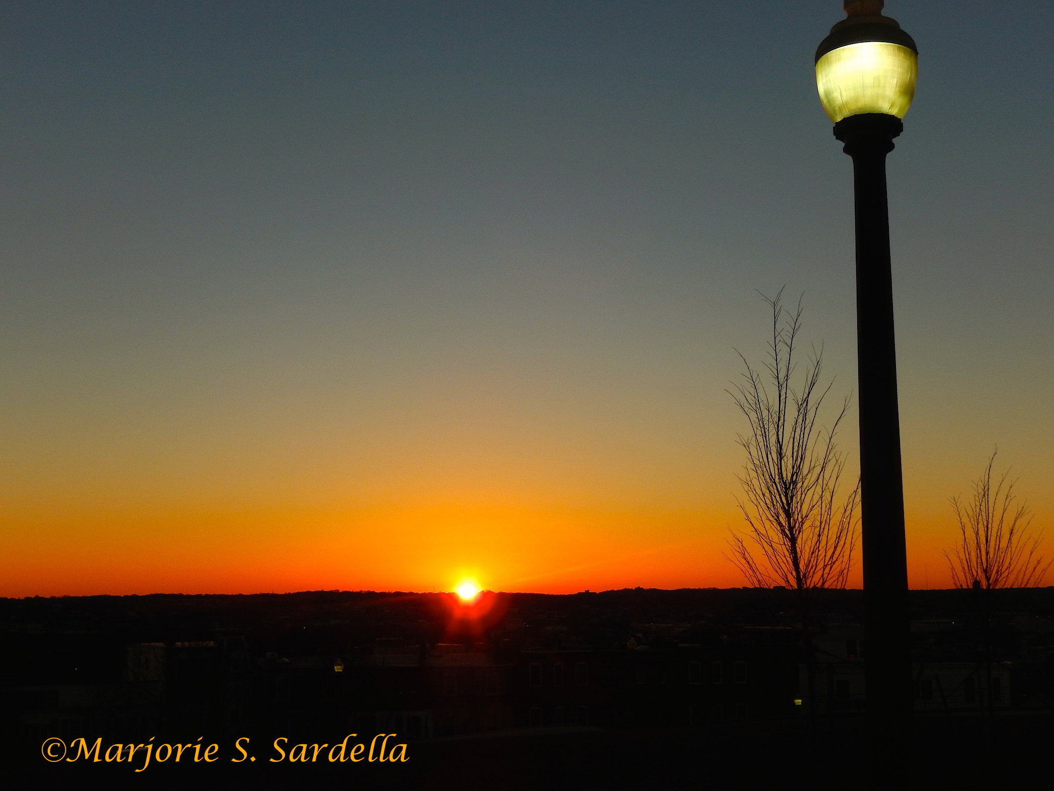 Lamplight Sunset, Dorchester, Massachusetts