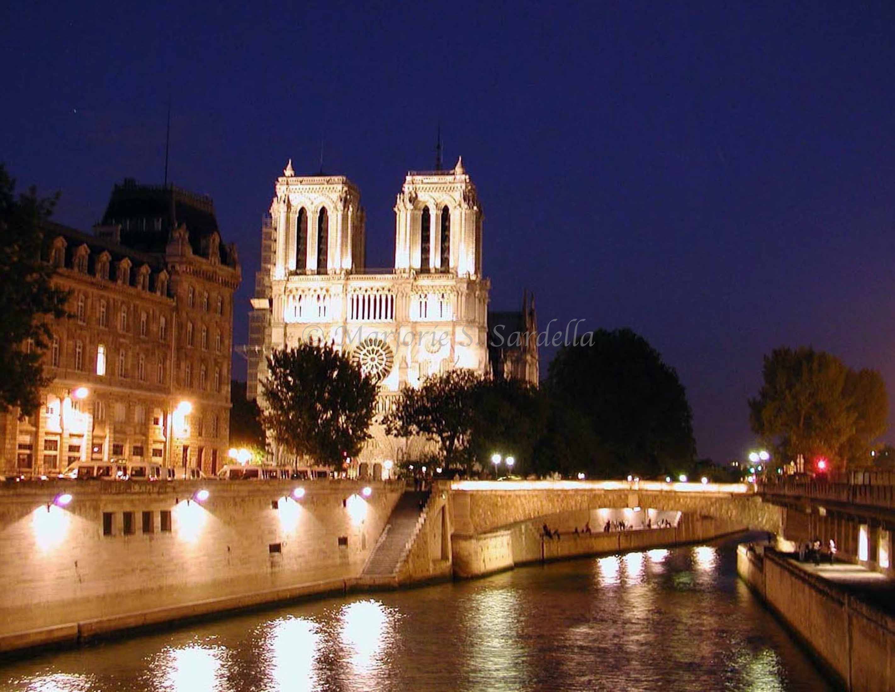 Notre Cathedral at Night